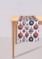 Modern Figür Desenli Runner 45X140 Cm Beyaz