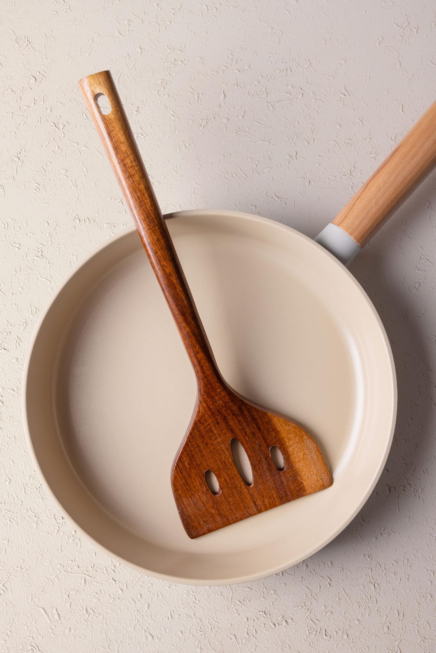 Natura Akasya Delikli Spatula 34X10 Cm