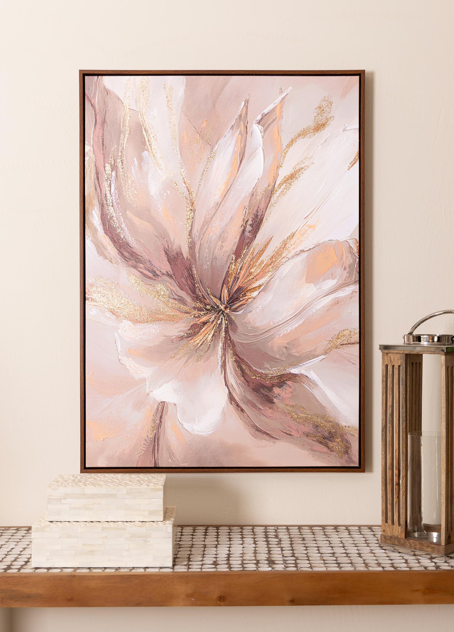 Neutral Floral Kanvas Tablo 70X100 Cm Tbl0106