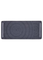 Noon Dikdörtgen Servis Tabağı Gri 35X16 Cm