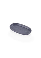 Noon Oval Servis Tabağı 2Li Gri 17 Cm