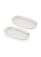 Noon Oval Servis Tabağı 2Li Krem 26 Cm