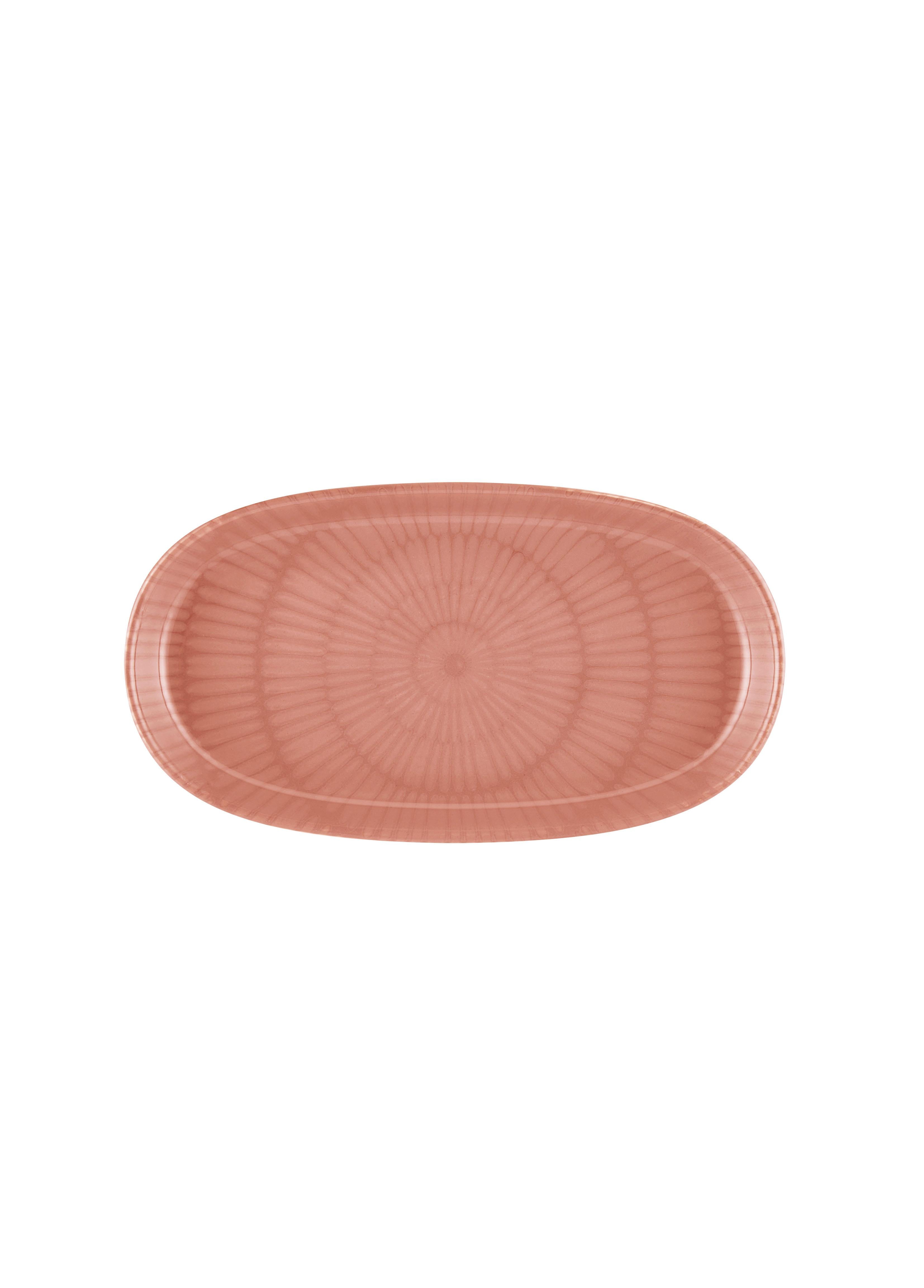 Noon Oval Servis Tabağı 2Li Somon 26 Cm