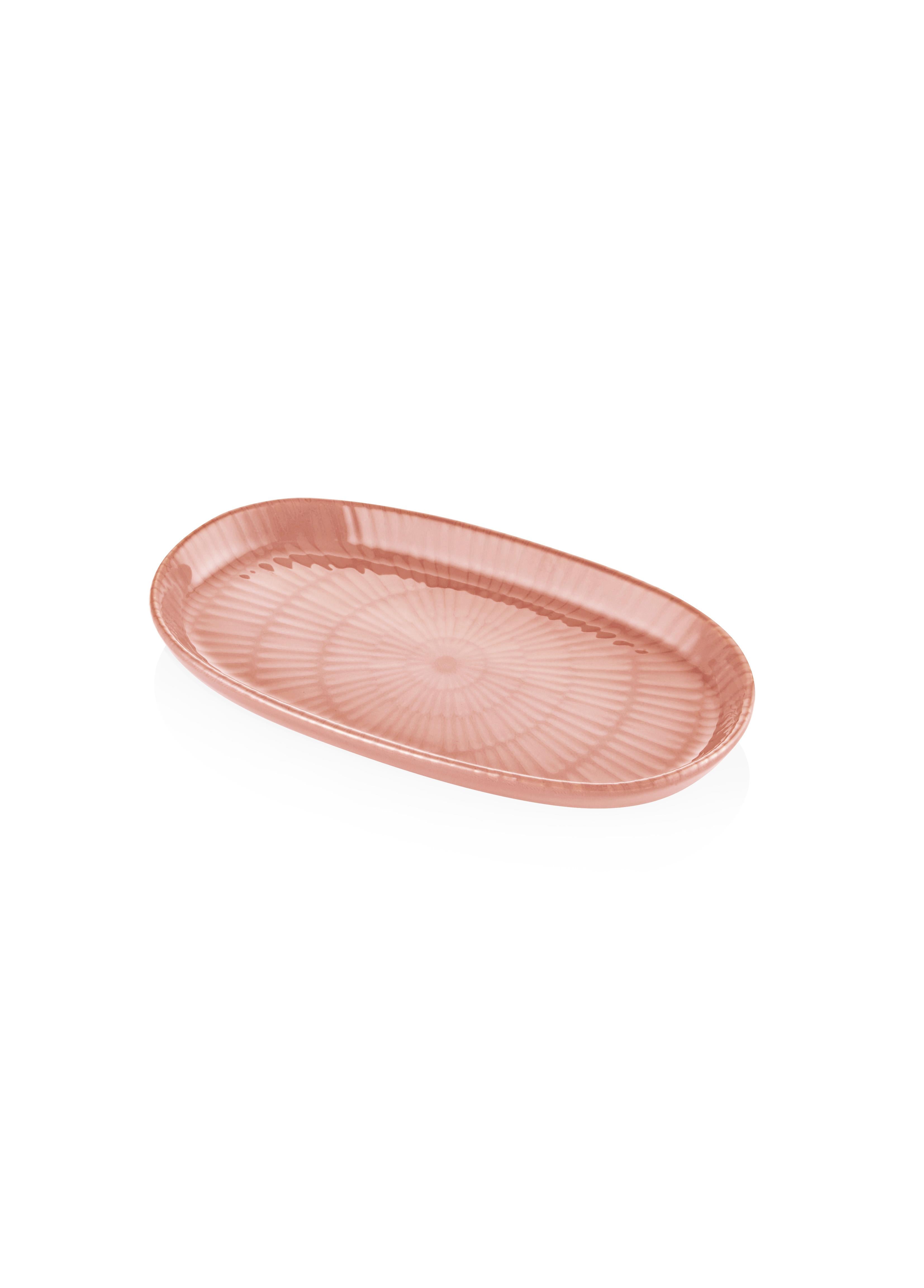 Noon Oval Servis Tabağı 2Li Somon 26 Cm