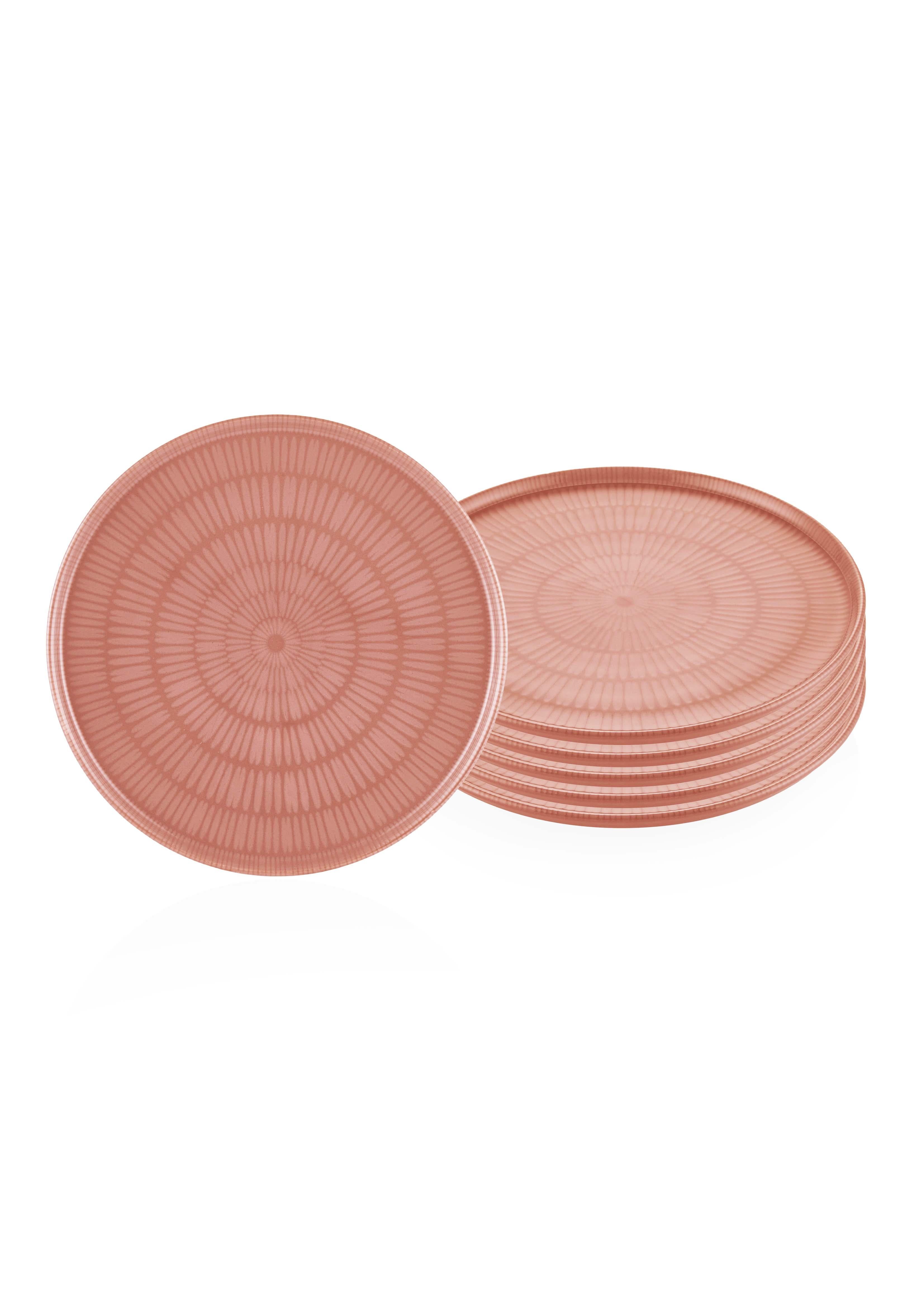 Noon Servis Tabağı 6Lı Set Somon 26 Cm