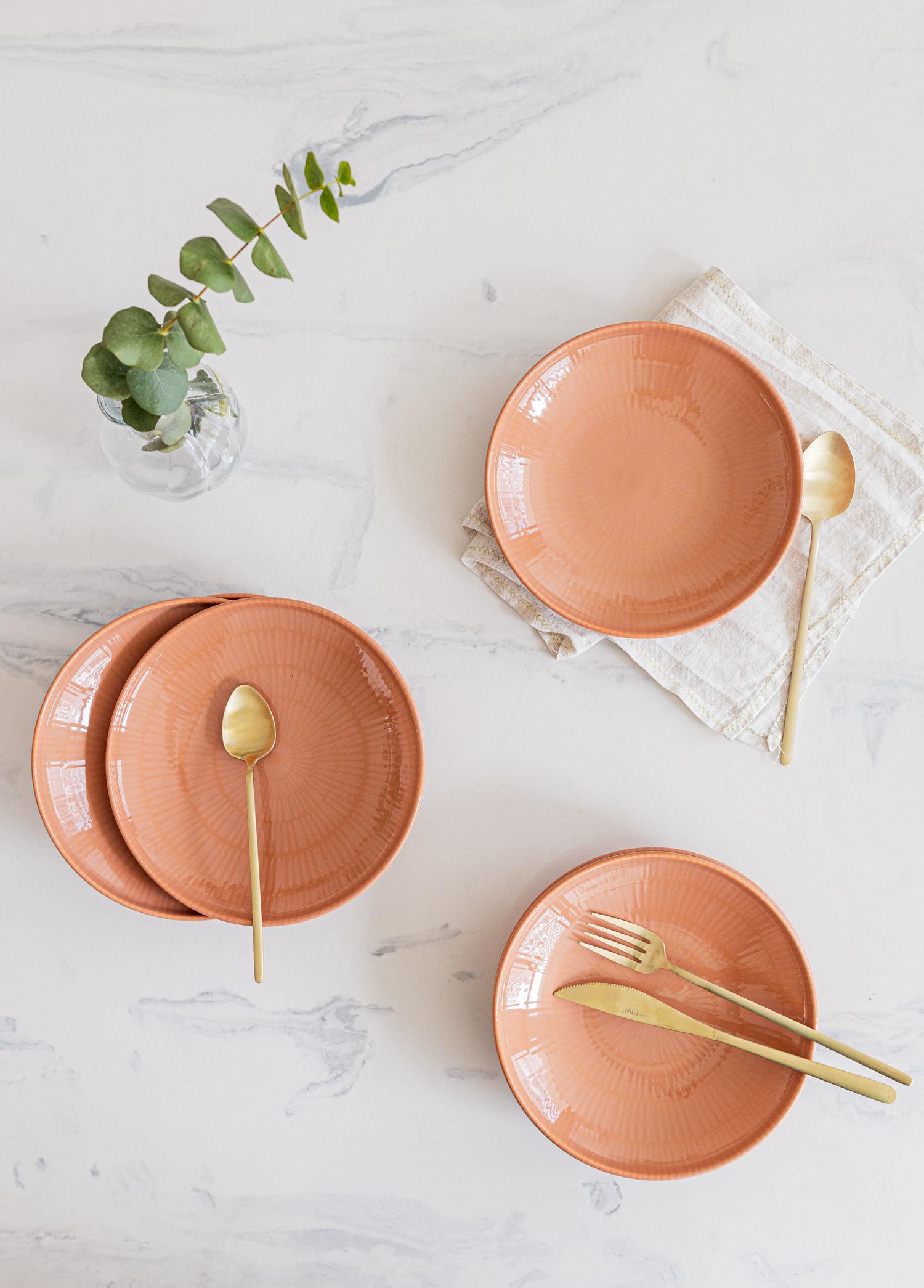 Noon Yemek Tabağı 6Lı Somon 20 Cm