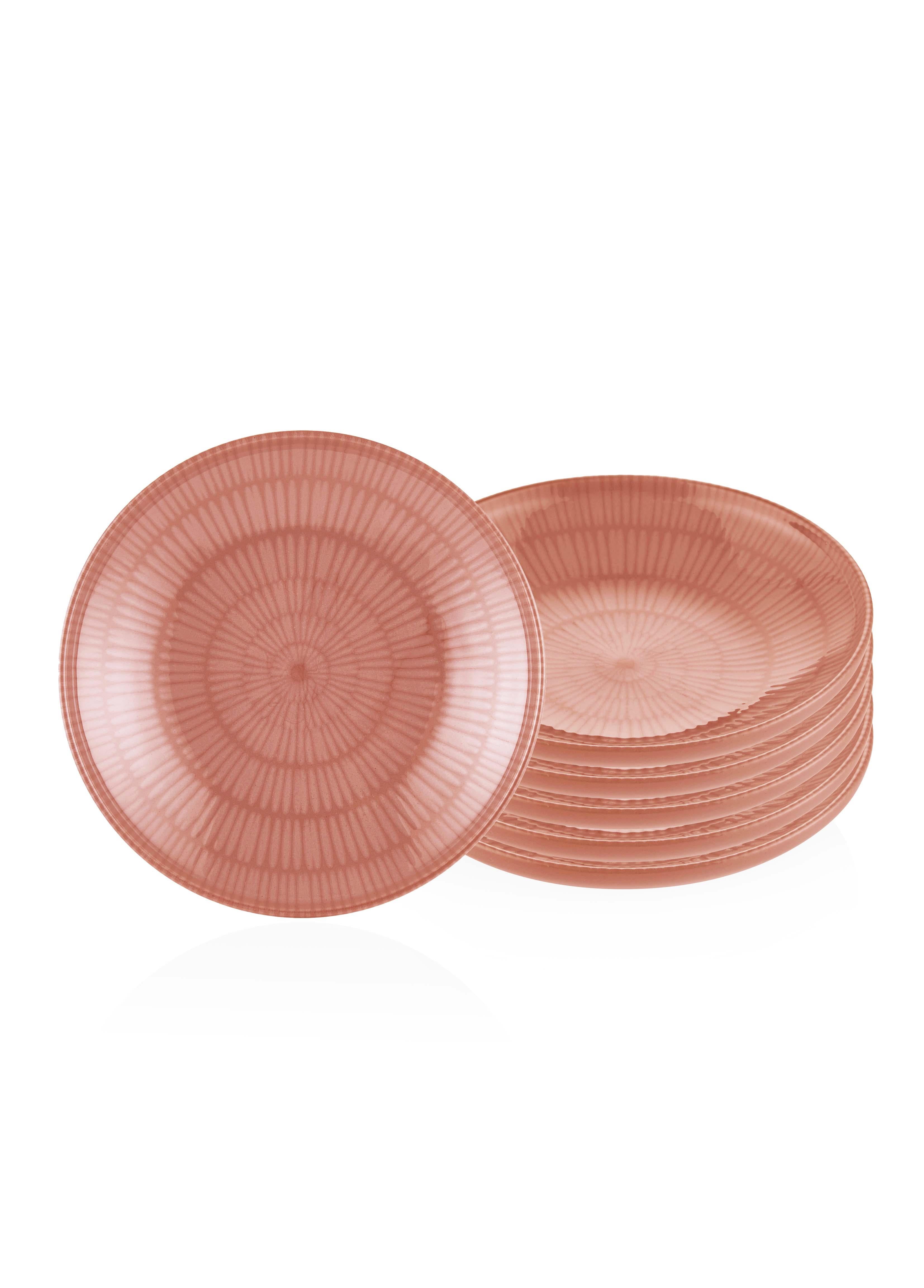 Noon Yemek Tabağı 6Lı Somon 20 Cm