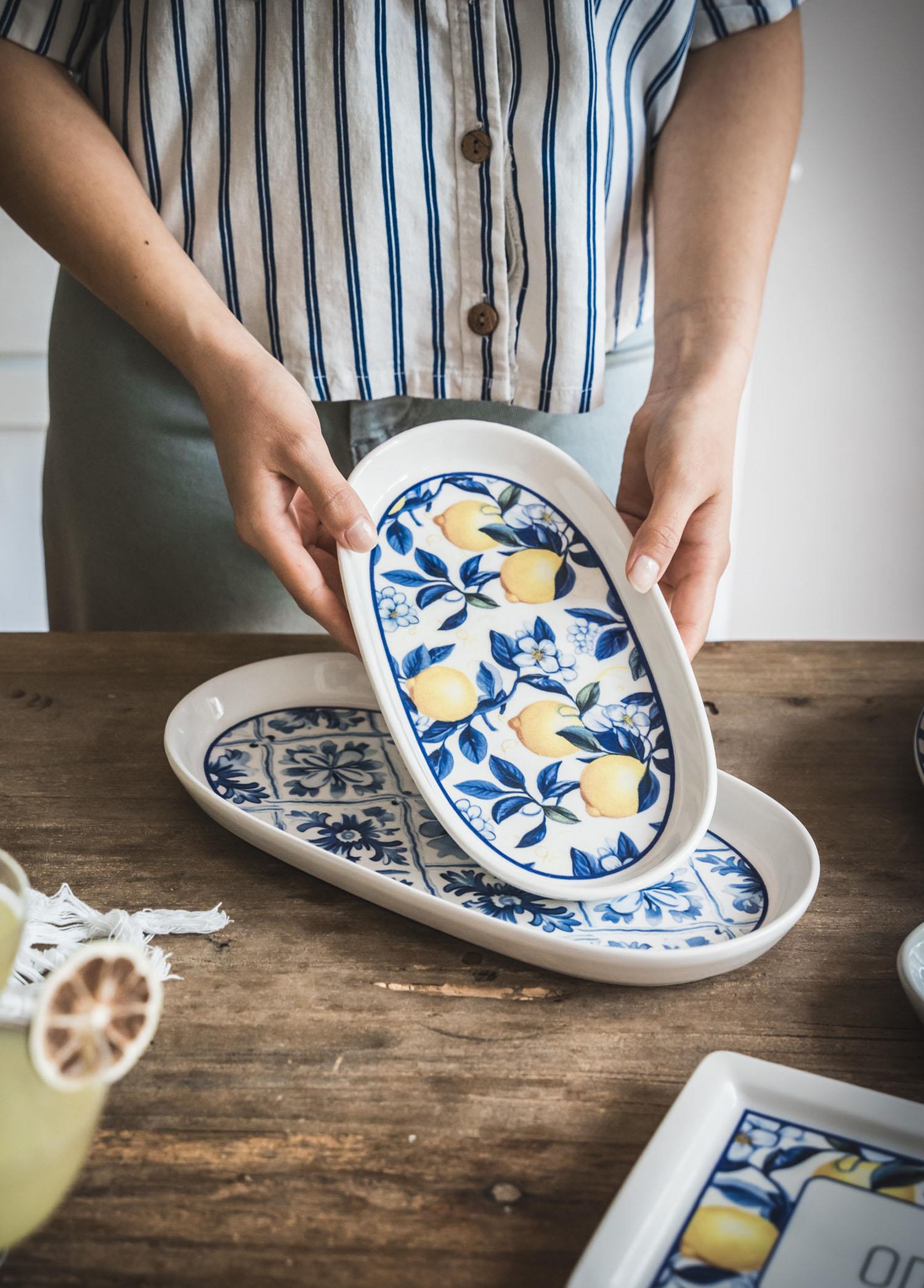 Odore Di Limone Oval Servis Tabağı 2Li 23 Cm
