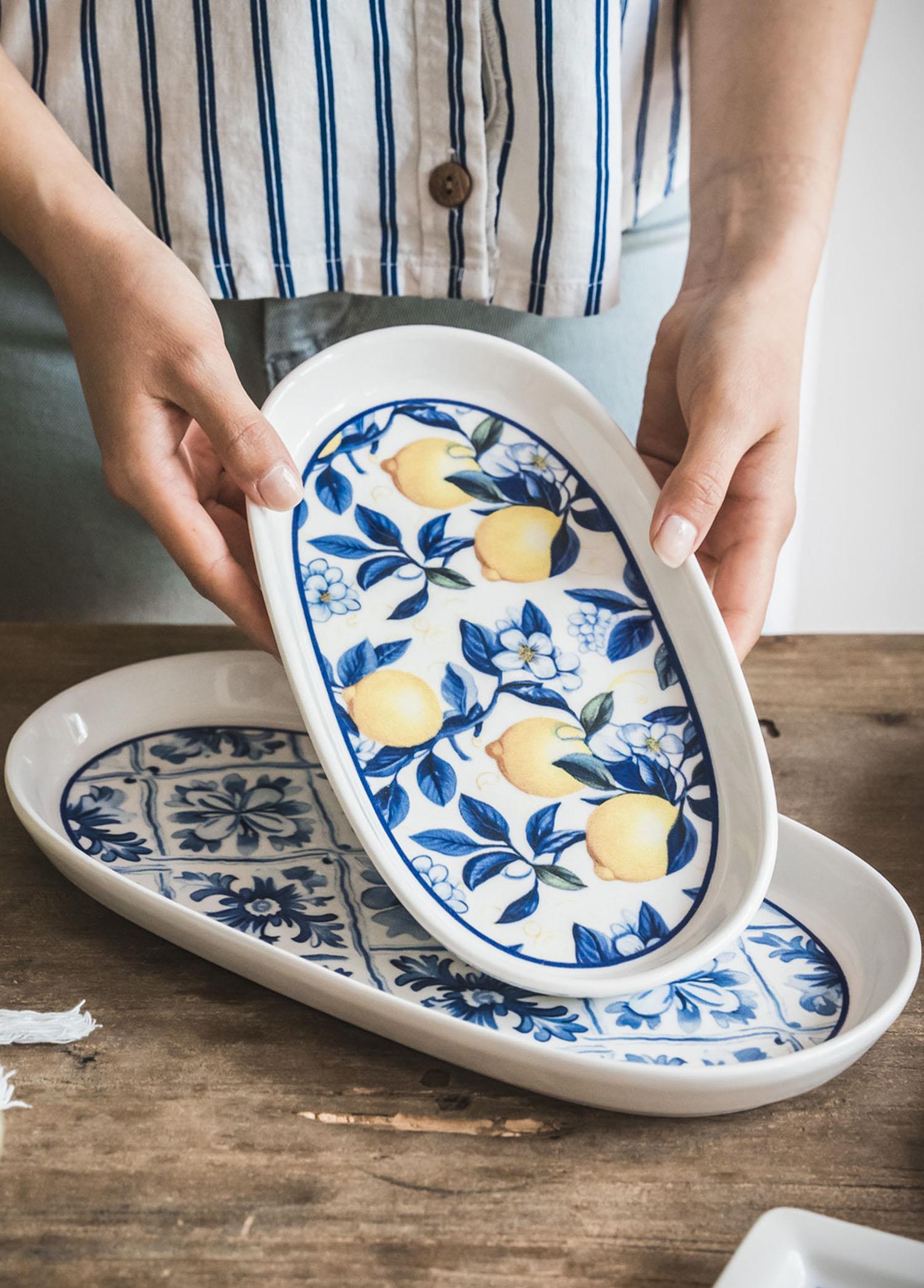 Odore Di Limone Oval Servis Tabağı 2Li 29 Cm