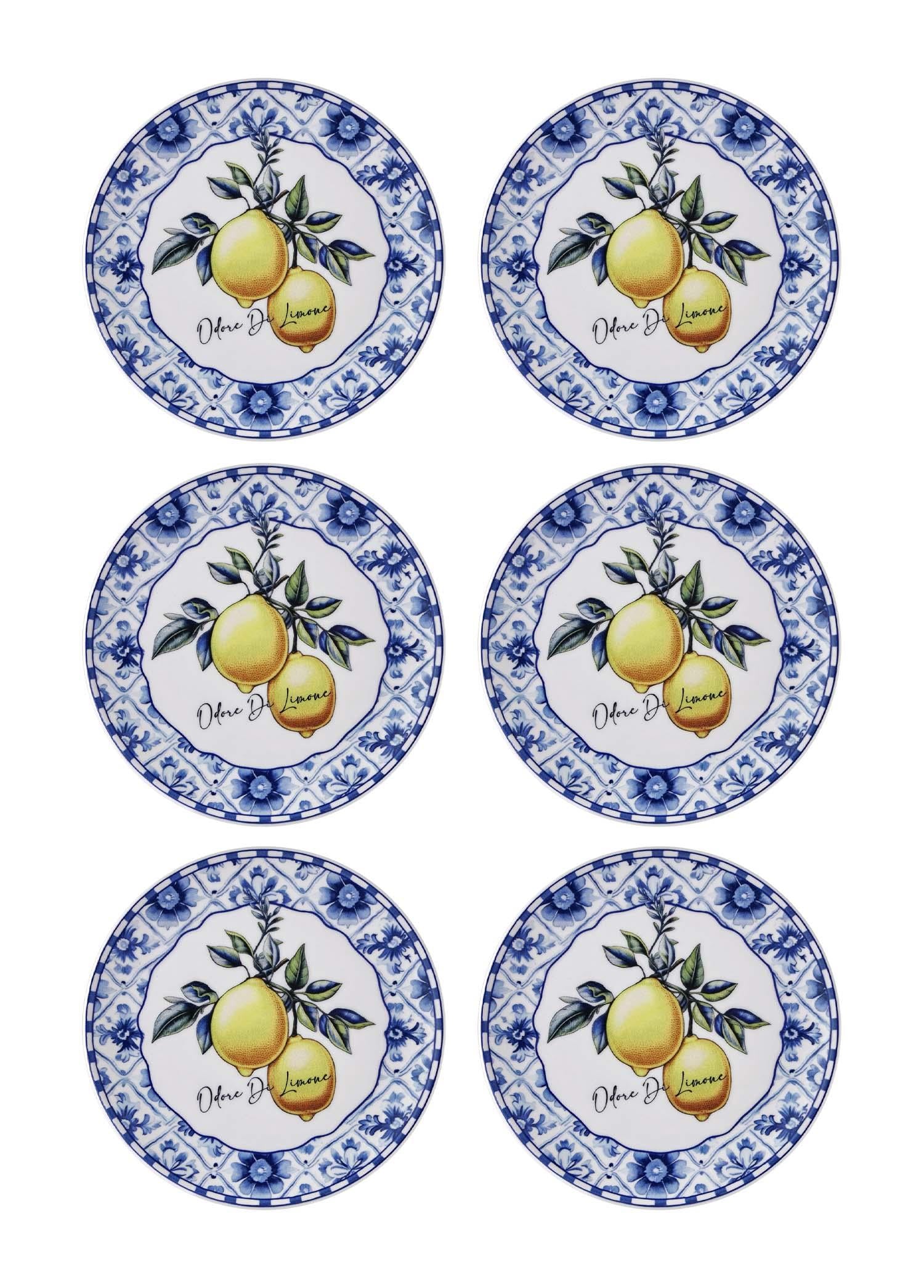 Odore Di Limone Pasta Tabağı 6Lı Set 19 Cm Odl0001