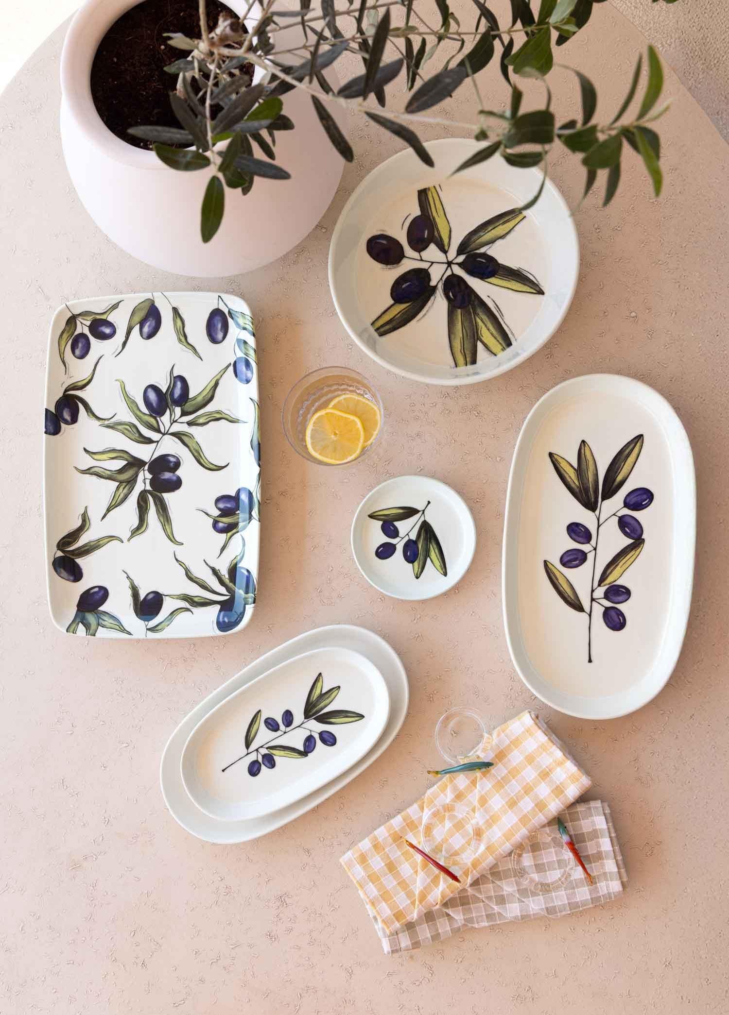 Olivos Dikdörtgen Servis Tabağı 31X20 Cm Ovs0016