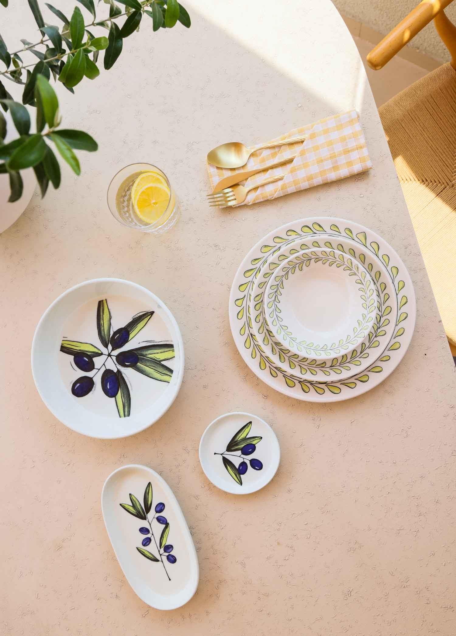 Olivos Oval Servis Tabağı 2Li 23 Cm