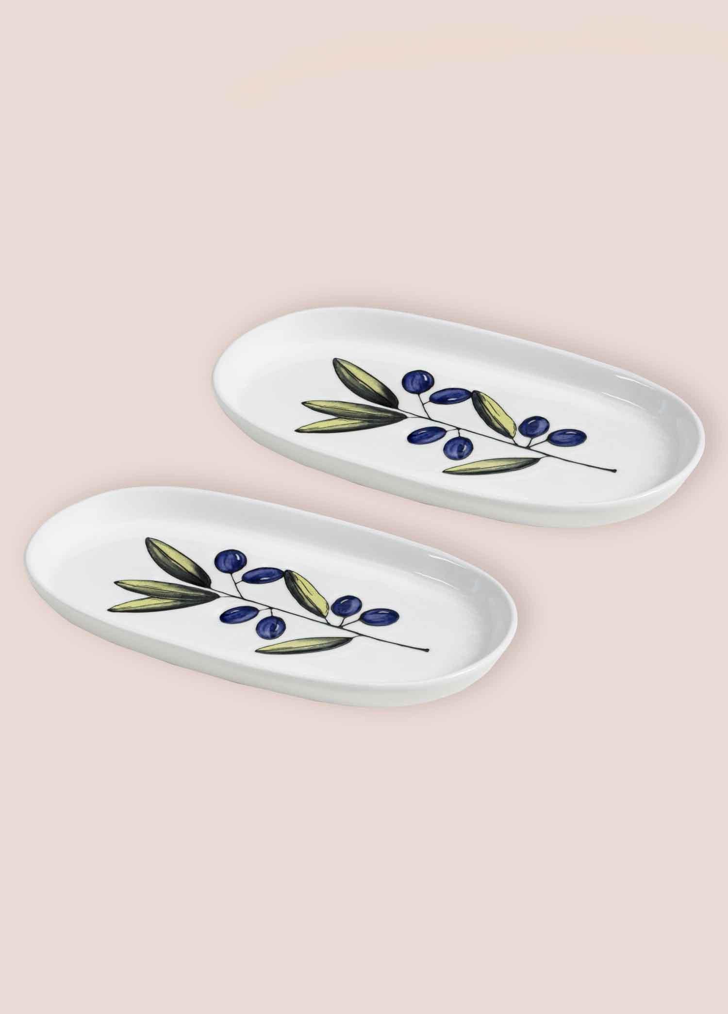 Olivos Oval Servis Tabağı 2Li 29 Cm