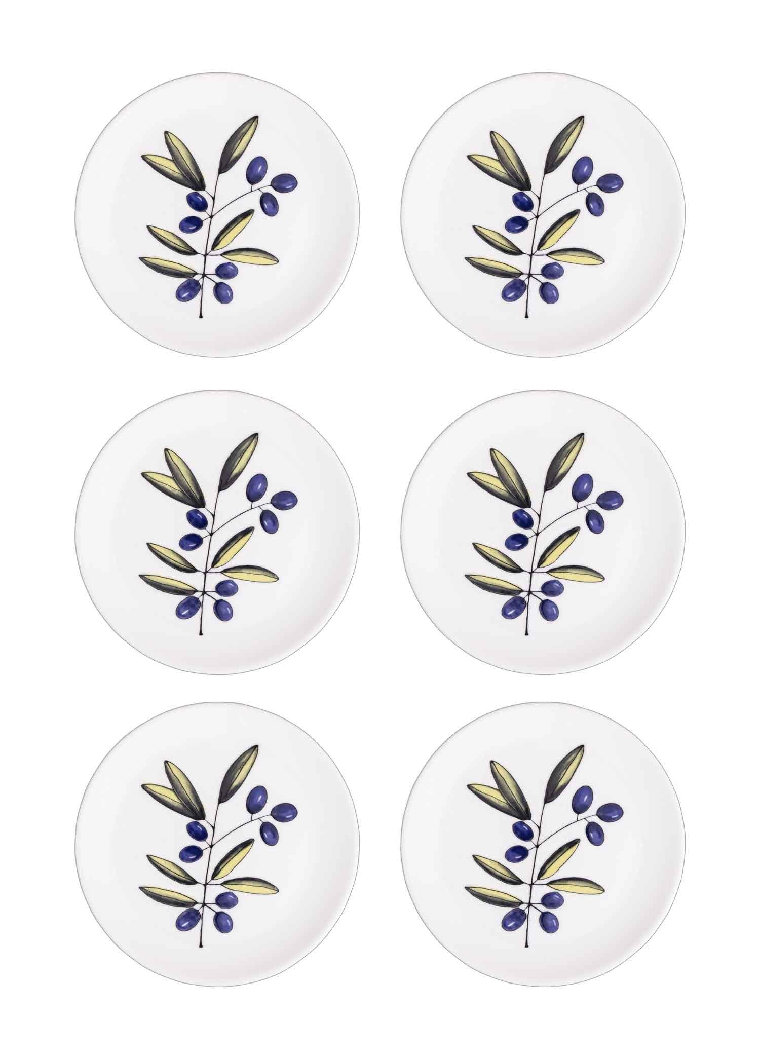 Olivos Pasta Tabağı 6Lı Set 19 Cm Ovs0001