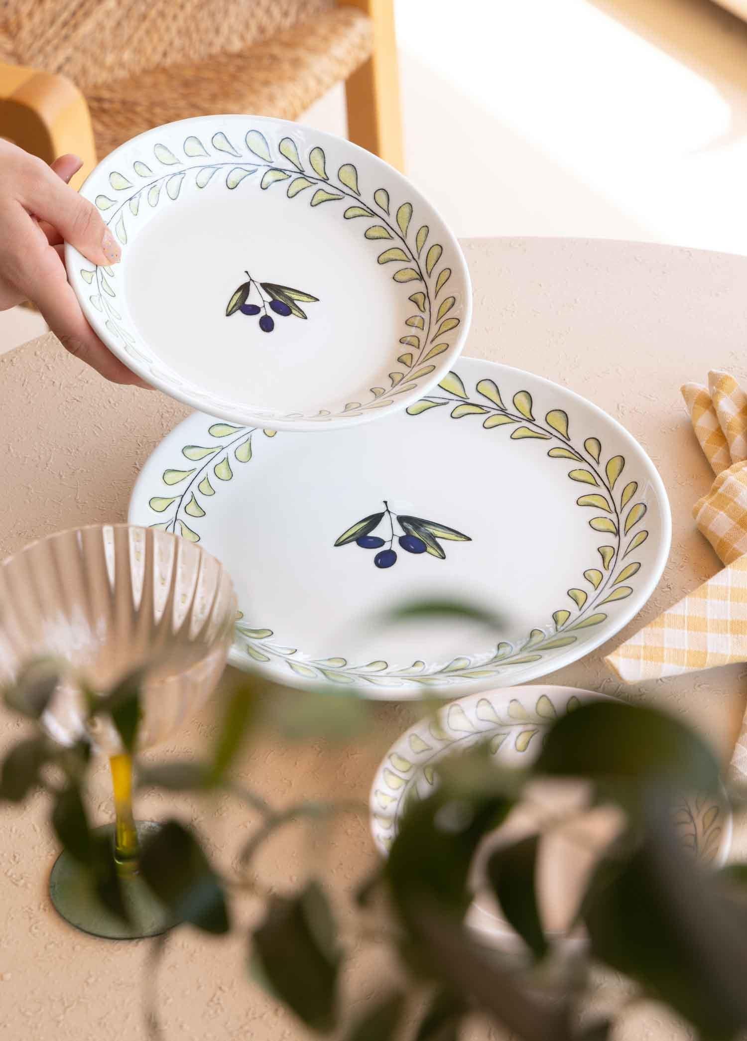 Olivos Yemek Tabağı 6Lı Set 20 Cm Ovs0012
