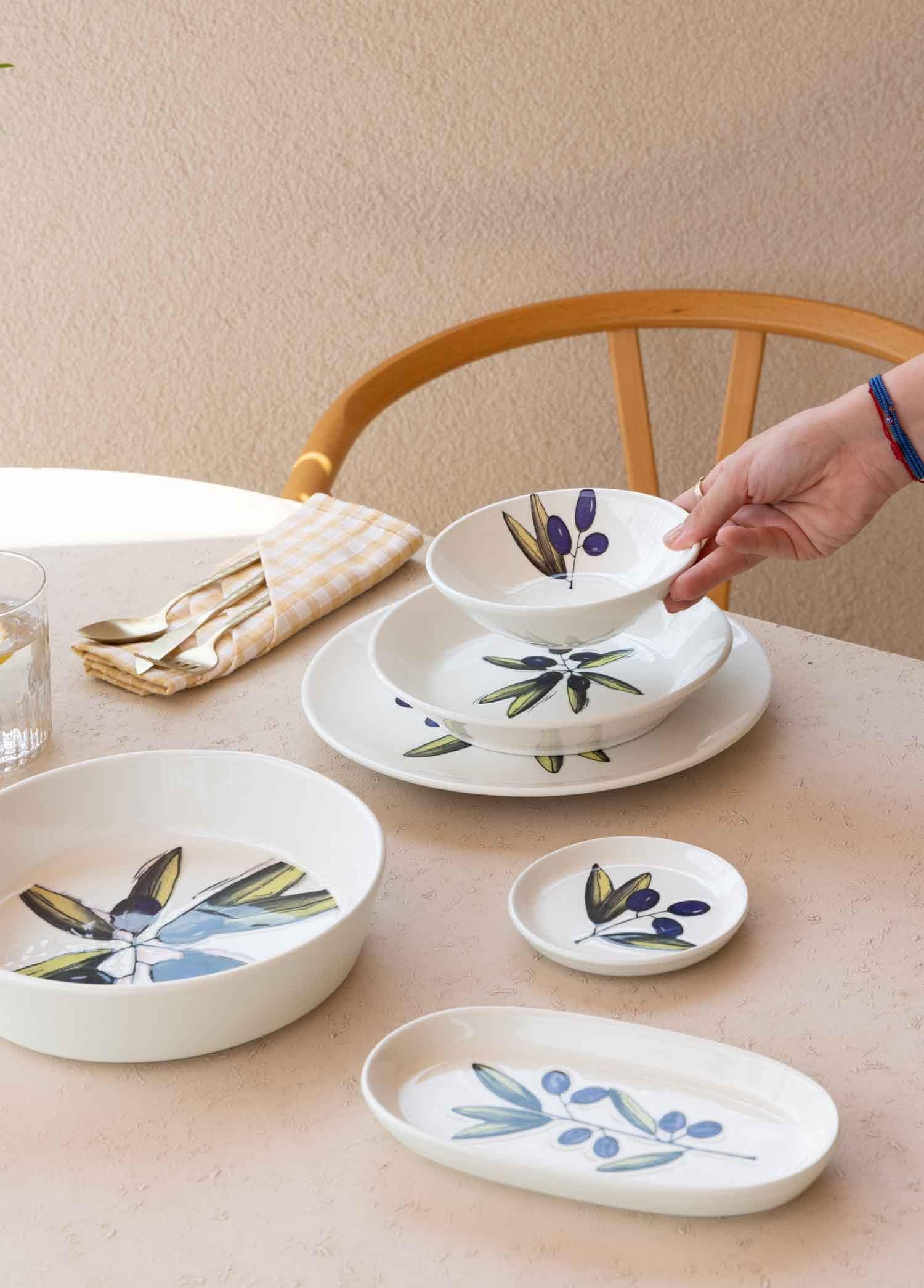 Olivos Yemek Tabağı 6Lı Set 20 Cm Ovs0011