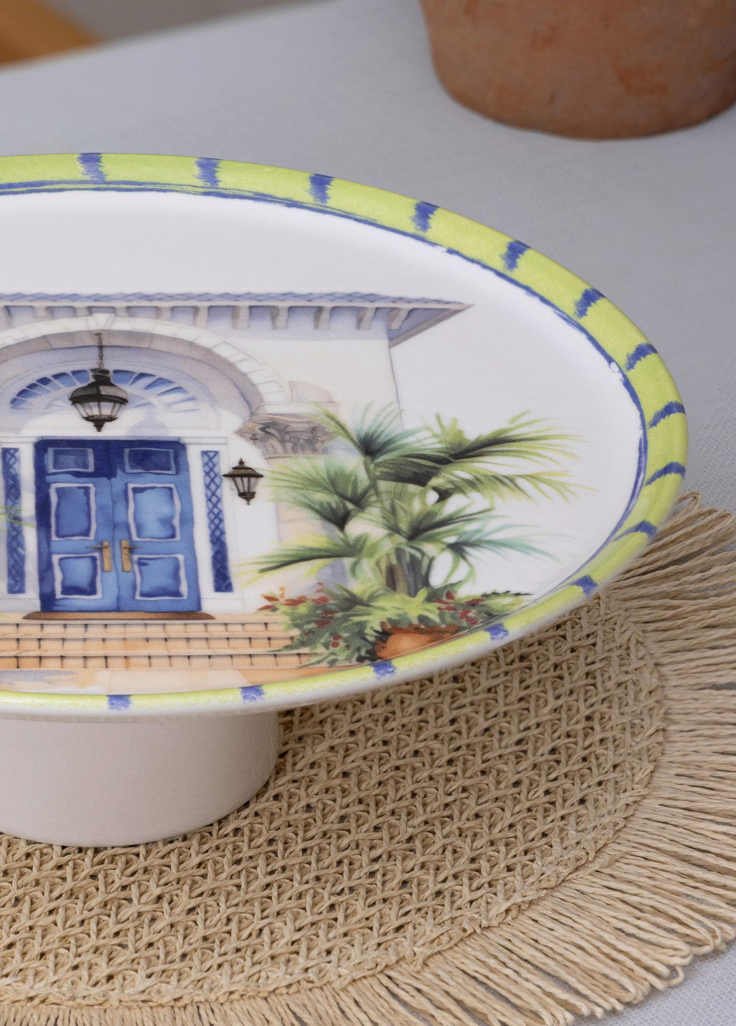 Palma Ayaklı Servis Tabağı 10X30 Cm