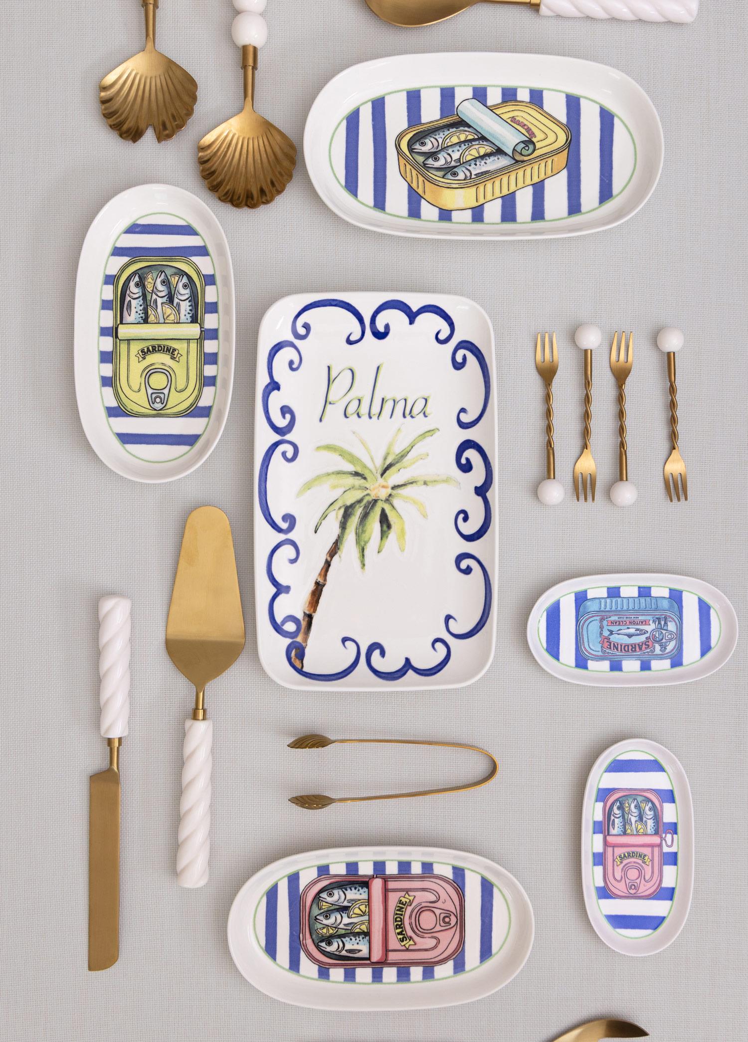 Palma Oval Servis Tabağı 4Lü 17 Cm