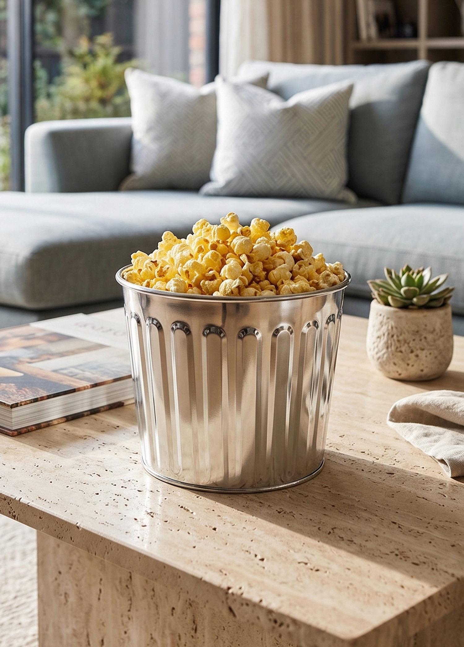 Popcorn Ve Cips Kasesi Krom