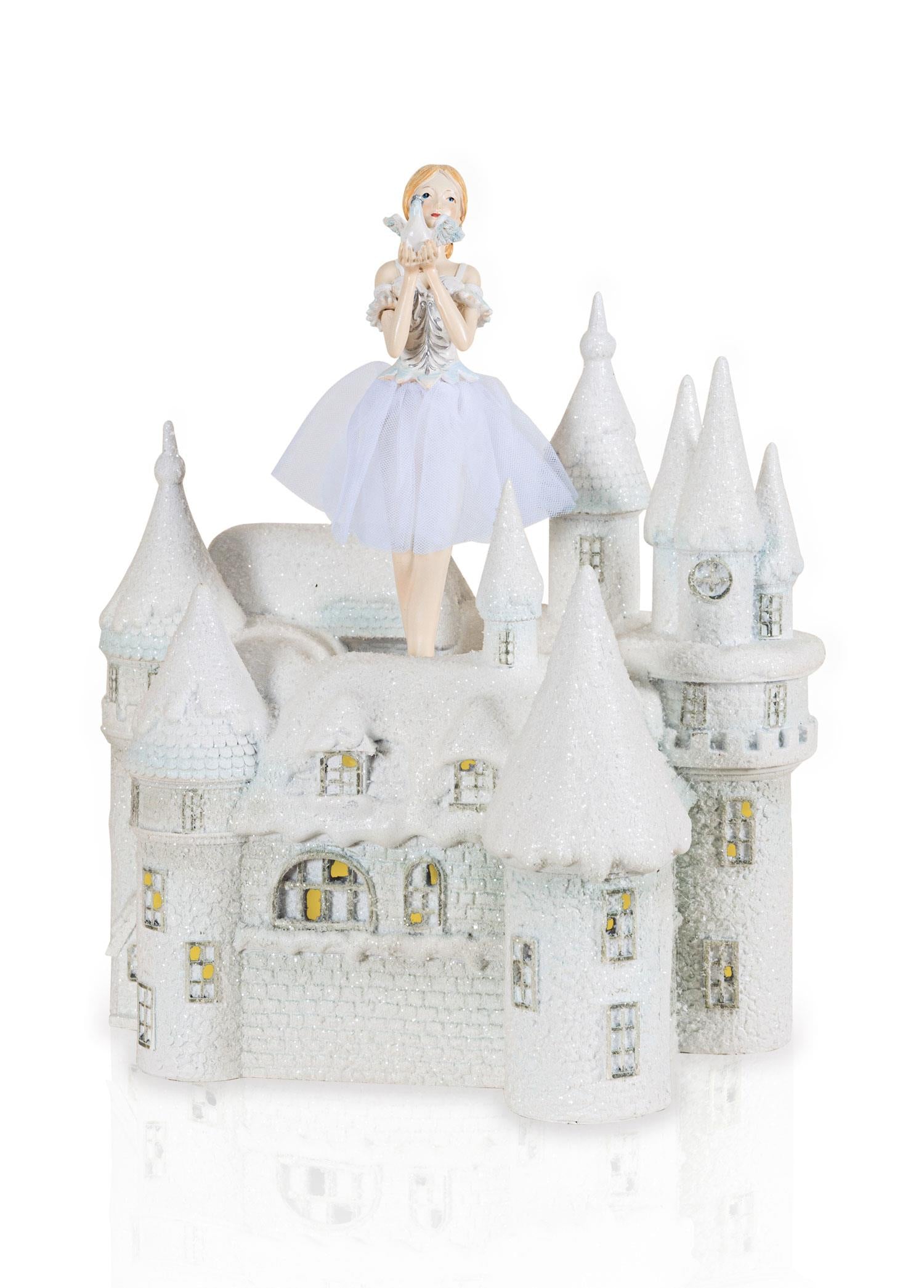 Prenses Şatosu Led Işıklı Müzik Kutusu 30X26X19Cm