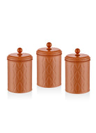 Prizma Çay Şeker Kahve Kavanozu Terracota 1 Lt