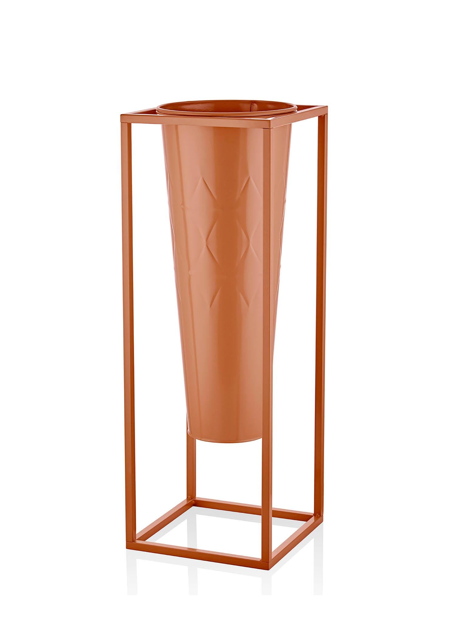 Prizma Vazo Saksı Terracota 80X30X30 Cm