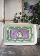 Provence Lavanta Dikdörtgen Servis Tabağı 31X20 Cm