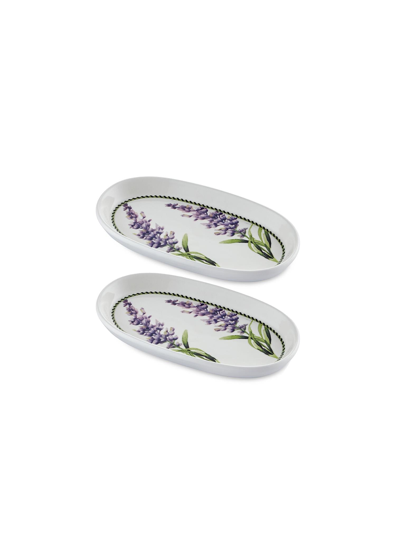 Provence Lavanta Oval Servis Tabağı 2Li 17 Cm