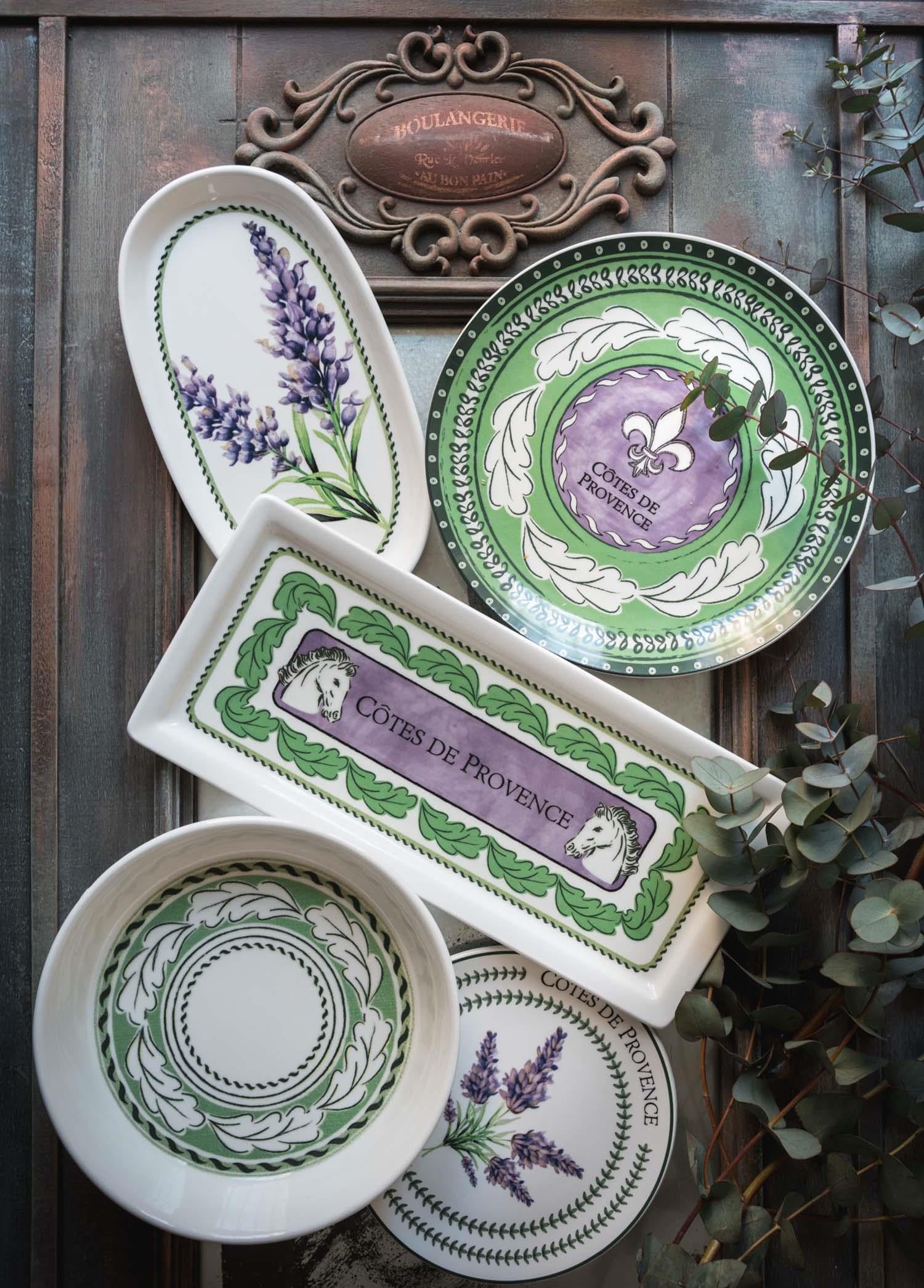 Provence Lavanta Oval Servis Tabağı 2Li 23 Cm