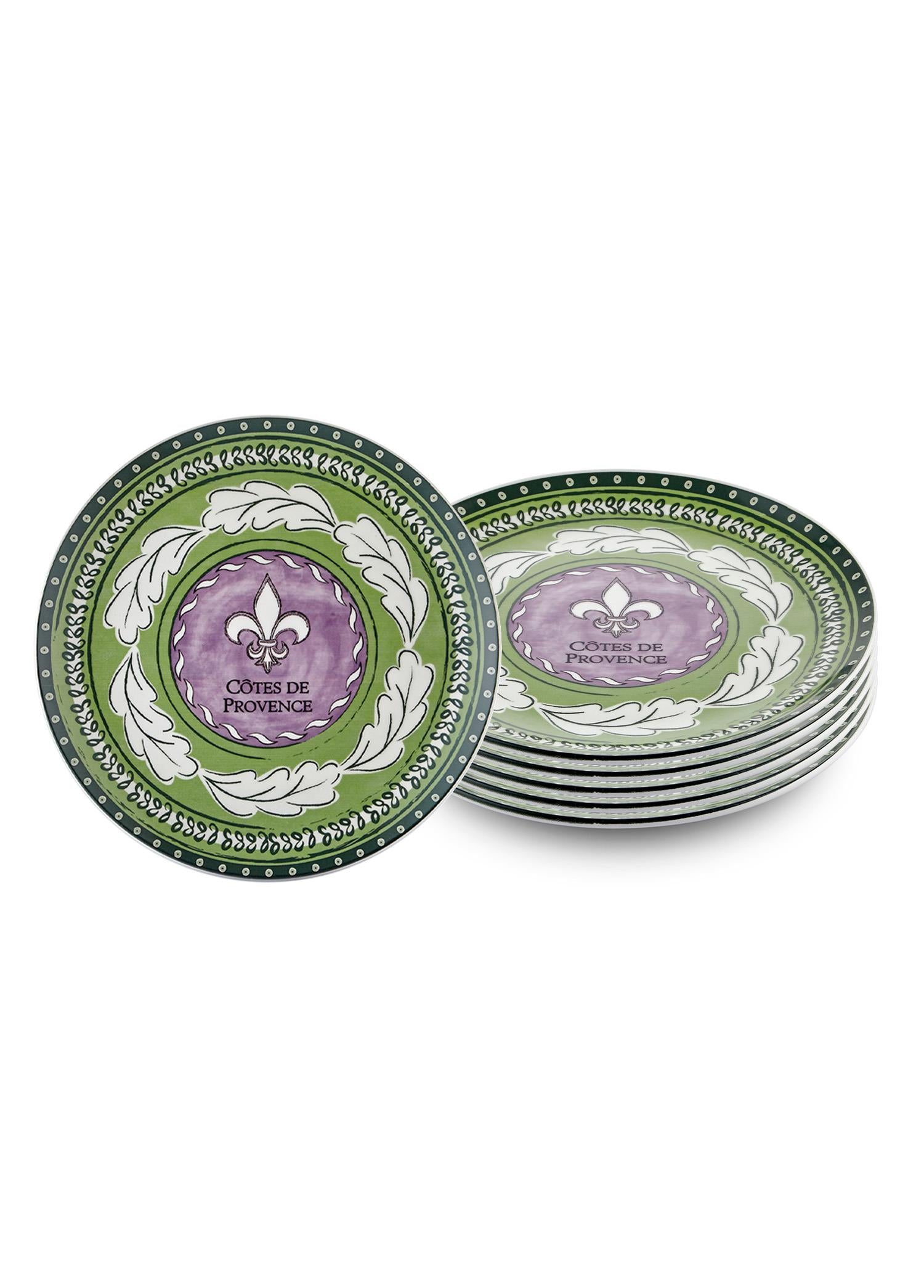 Provence Lavanta Servis Tabağı 6Lı Set 26 Cm Prc03