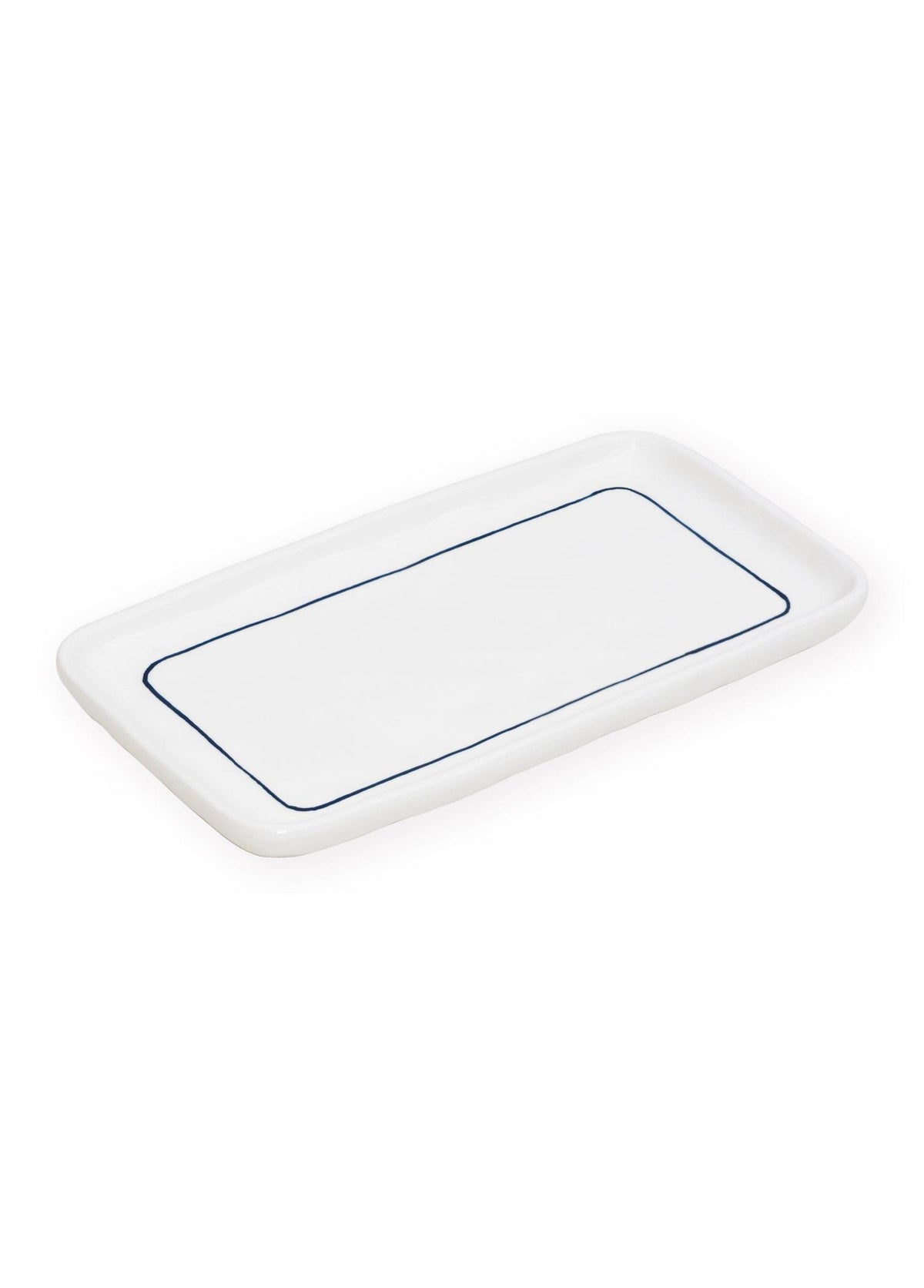 Pure Banyo Tepsisi Mavi Beyaz 27X15X3 Cm