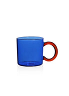 Renkli Cam Kupa Mavi 250 Ml