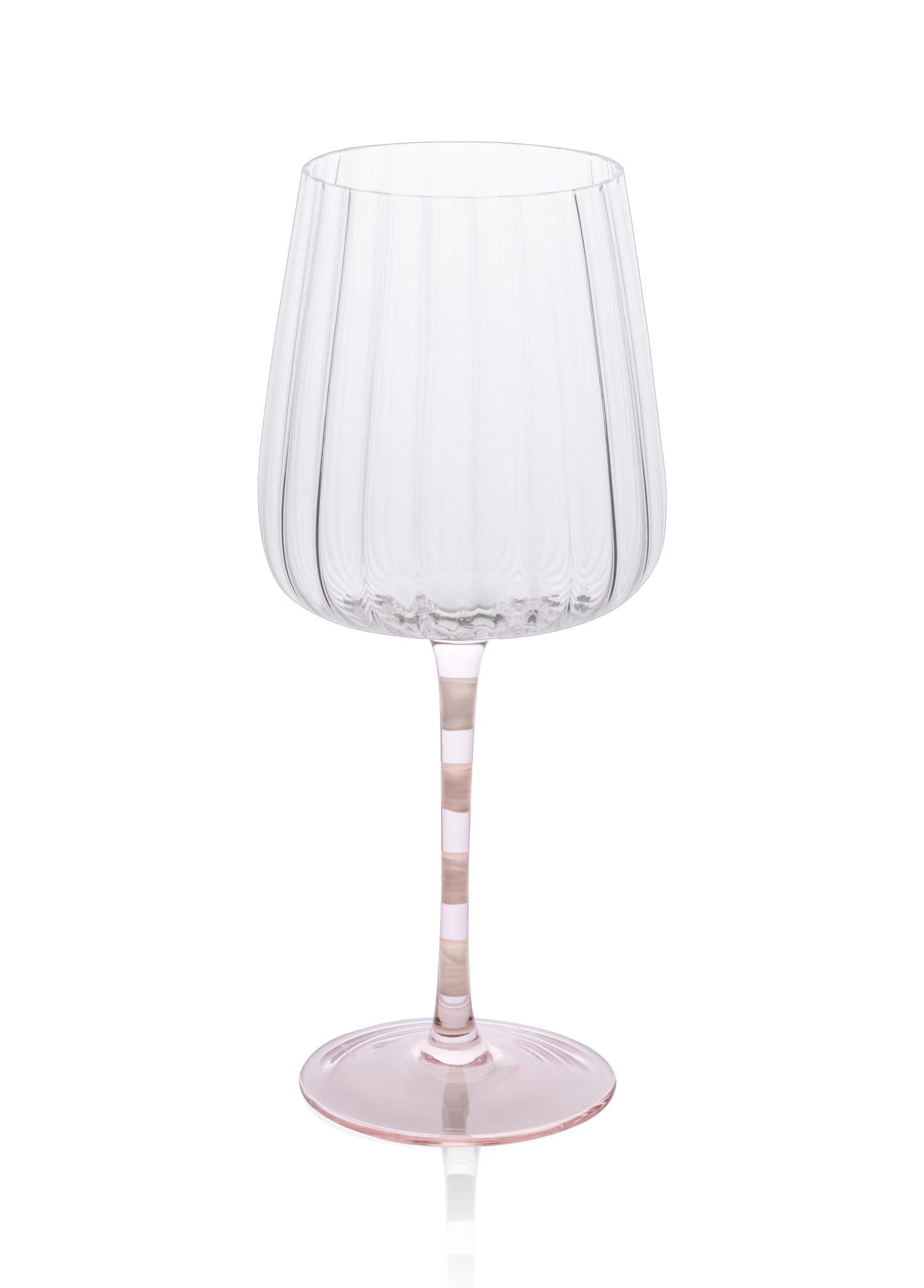 Şarap Kadehi Pembe Beyaz 600 Ml