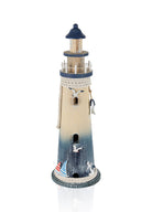 Retro Marin Deniz Feneri Halat Ve Çapa Obje 52 Cm