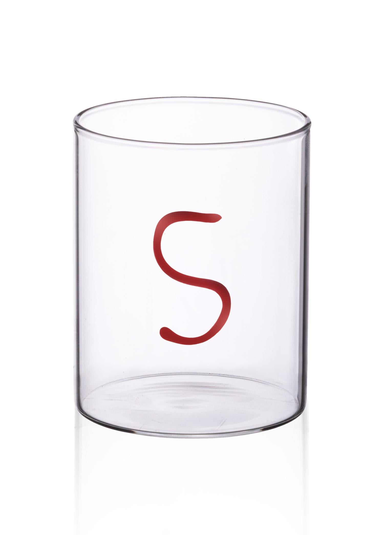 Cam Su Bardaği -S- Kırmızı 420 Ml