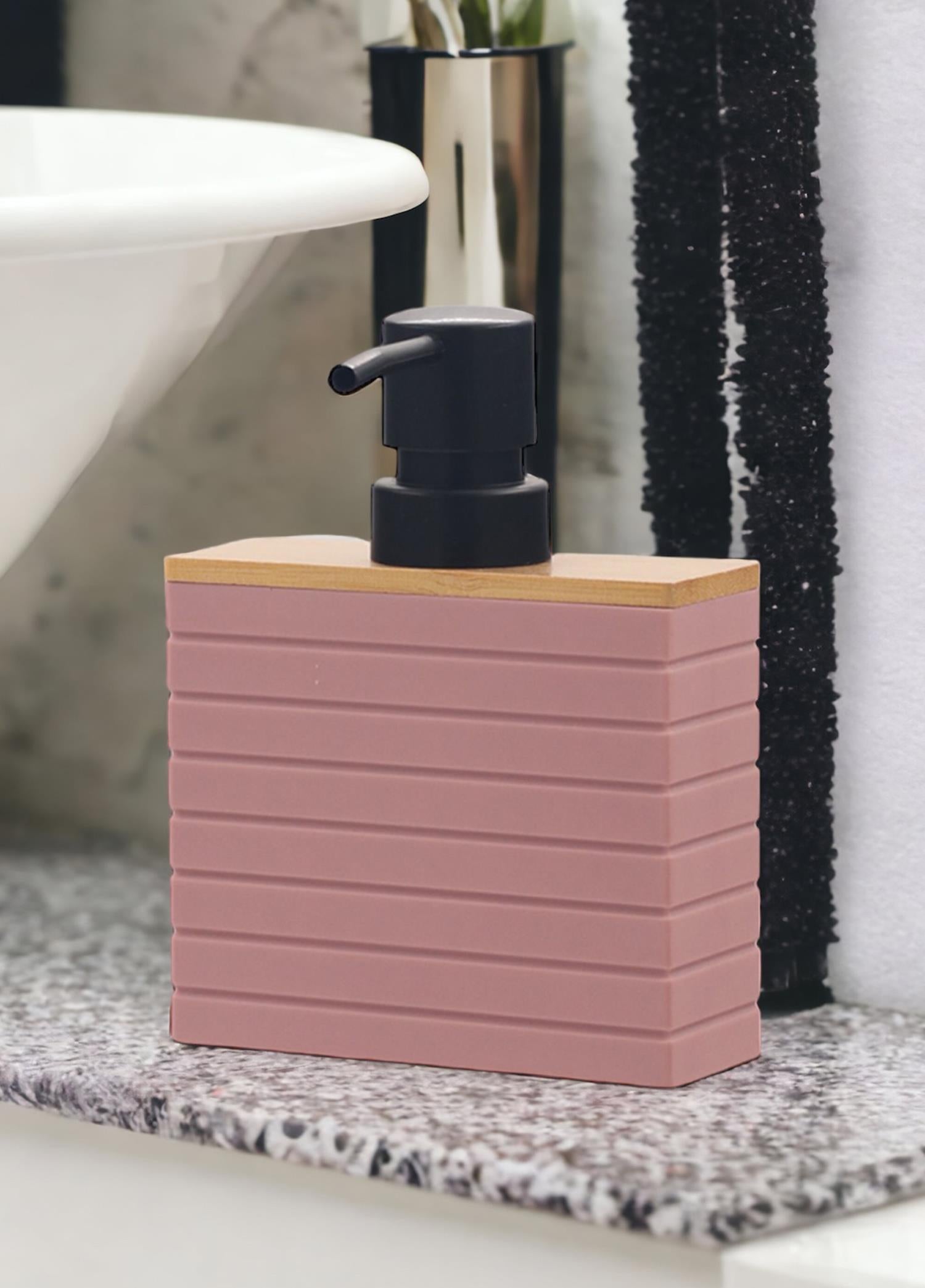 Stripe Sıvı Sabunluk Pembe