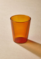 Striped Borosilikat Cam Bardak Amber 400 Ml