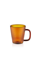 Striped Borosilikat Cam Kupa Amber 130 Ml
