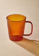 Striped Borosilikat Cam Kupa Amber 400 Ml