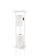 Tepsili Tuvalet Kağıdı Standı Beyaz 54X15X12 Cm