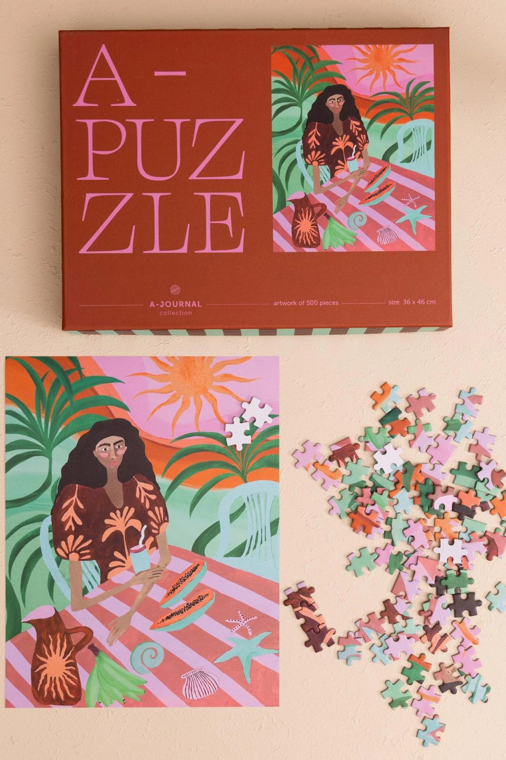 Tropikal Temalı Puzzle, 500 Parça - 2