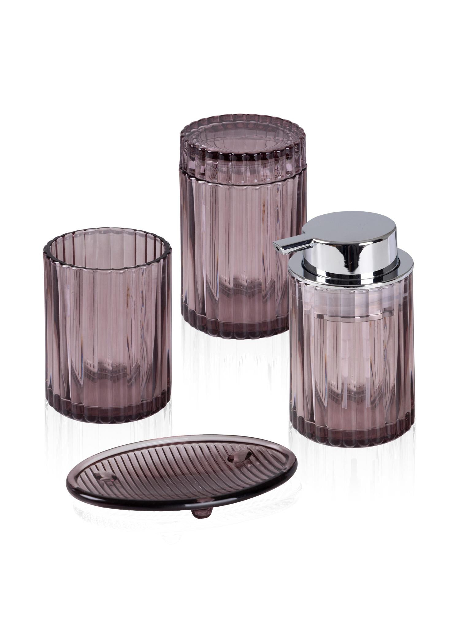 Vinka Banyo Seti 4 Parça Mor 300 Ml