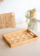 Wicker Bambu Tepsi 40X30 Cm Tps0073