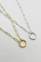 The Pheia-Halka Kilitli Link Zincir | 925 Ayar Gümüş-Kolye-2-Milagron.com