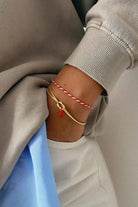 The Pheia-Kırmızı Şans İpli Düğüm Bileklik | 925 Ayar Gümüş-Kolye-1-Milagron.com