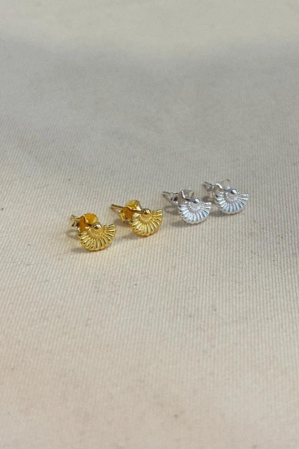 The Pheia-Mini Yelpaze Küpe | 925 Ayar Gümüş-Küpe-3-Milagron.com