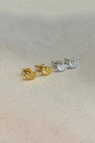 The Pheia-Mini Yelpaze Küpe | 925 Ayar Gümüş-Küpe-3-Milagron.com