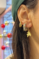 The Pheia-Minimal Halka Küpe - 14 Mm | 925 Ayar Gümüş-Küpe-2-Milagron.com