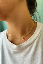 The Pheia-Şans İpli Link Zincir Kolye | 925 Ayar Gümüş-Kolye-1-Milagron.com