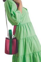 Thestance.co-Joy - Pembe & Yeşil-Omuz Çantası-6-Milagron.com